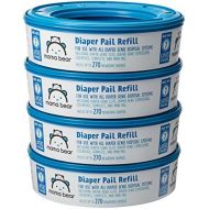 Amazon Brand - Mama Bear Diaper Pail Refills for Diaper Genie Pails, 1080 Count (Pack of 4)