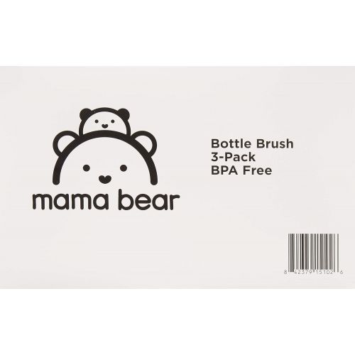  Amazon Brand - Mama Bear Bottle Brush (Pack of 3)