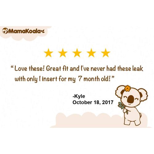  [아마존베스트]Mama Koala One Size Baby Washable Reusable Pocket Cloth Diapers, 6 Pack with 6 One Size Microfiber...