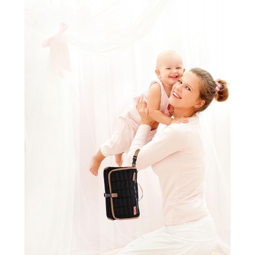  Maman MAMAN Portable Changing Pad Station - Waterproof Cushioned Diaper Changing Mat Organizer for...