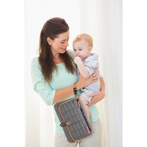  Maman MAMAN Portable Changing Pad Station - Waterproof Cushioned Diaper Changing Mat Organizer for...