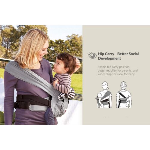  Mamaway Hugaroo Cross Back Temp. Balance Baby/Child Carrier, Extendable Shoulder Strap & Back...