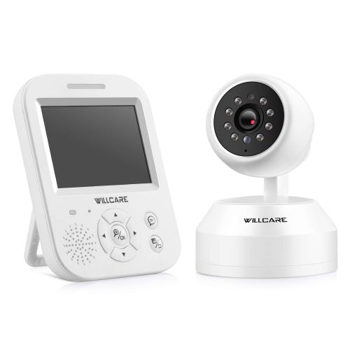  Mammas Club Video Baby Monitor with Camera, HD Night Vision, Two-Way Talk, Wall Mounted, Remote Pan Tilt Camera and 3.5inch HD IPS Screen, 2nd Camera Available.
