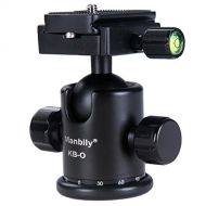 Damping Ball Head, Manbily Professional Photography Camera Tripod Mount Ballhead, 360 Degree Rotatable [Panoramic Head], 3D Head with [1/4 Quick Release Plate] [Dual Bubble Level]