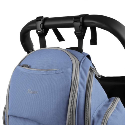  [아마존 핫딜] Mancro Diaper Bags for Boys, Large Baby Diaper Bookbag with Changing Pad, Stroller Straps, Lots of Pockets for Dad and Mom, Great Quality Organizer Waterproof Laptop Diaper Backpack for B