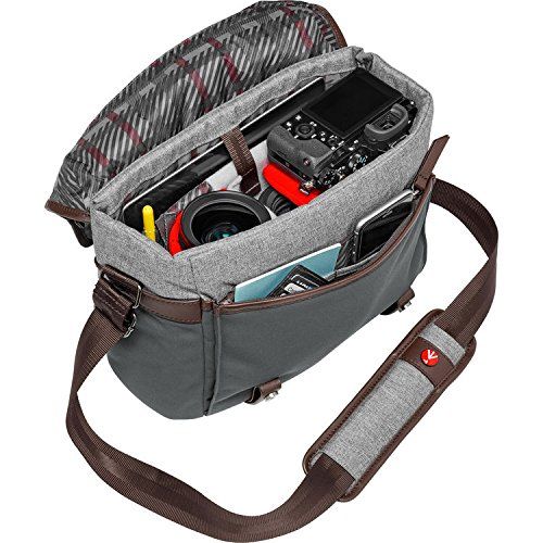  Manfrotto MB LF-WN-MS Camera Messenger Bag for CSC Lifestyle Windsor S, Grey