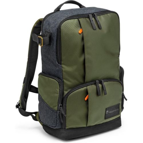  Manfrotto MB MS-BP-IGR Medium Backpack for DSLR Camera & Personal Gear (Green)