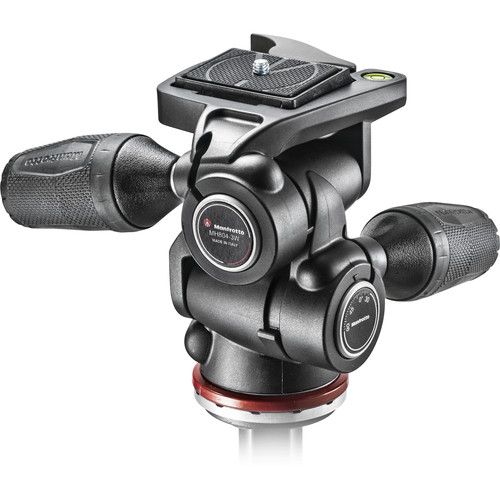  Manfrotto MH804 3-Way, Pan-and-Tilt Head with 200LT-PL Quick Release Plate