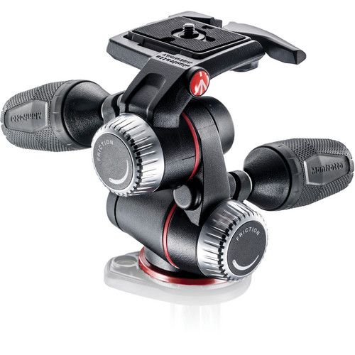  Manfrotto XPRO 3-Way, Pan-and-Tilt Head with 200PL-14 Quick Release Plate