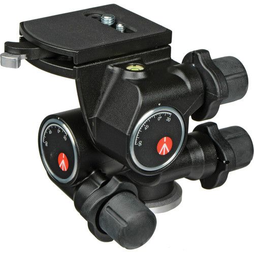  Manfrotto 410 3-Way, Geared Pan-and-Tilt Head Kit with 410PL Quick Release Plates