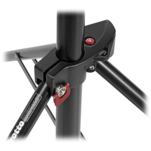  Manfrotto Alu Air-Cushioned Compact Stand Quick Stack 3-Pack (Black, 7.7')