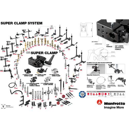  Manfrotto 035 Super Clamp without Stud