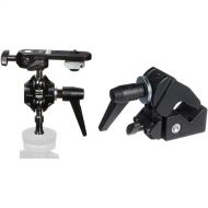 Manfrotto 155 Double Ball Joint Head with Camera Platform and 035 Super Clamp