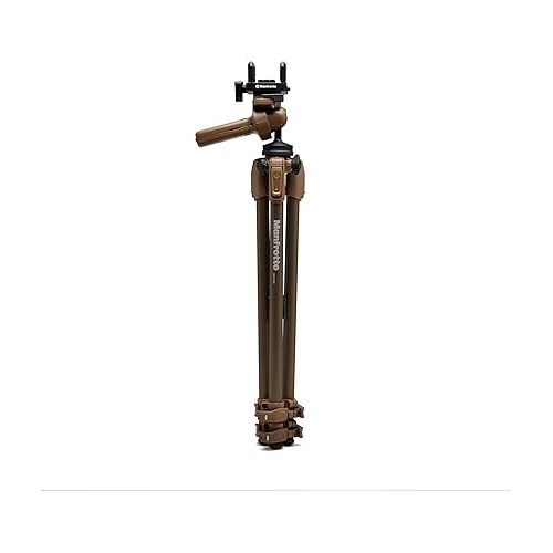  Manfrotto Alpha S.H.O.T Shooting Rests, Monopod and Tripods with Universal Shooting Rest Heads, Leg Lever Locks, Lightweight Aluminum and Carbon Construction for Hunting, Shooting and Outdoors