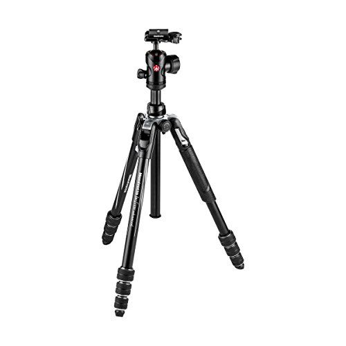  Manfrotto Befree Advanced Camera Tripod Kit with Twist Closure, Travel Tripod Kit with Ball Head, Portable and Compact, Camera Tripod in Aluminium for DSLR, Reflex, Mirrorless, Cam