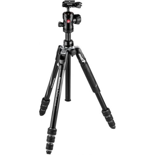 Manfrotto Befree Advanced Camera Tripod Kit with Twist Closure, Travel Tripod Kit with Ball Head, Portable and Compact, Camera Tripod in Aluminium for DSLR, Reflex, Mirrorless, Cam
