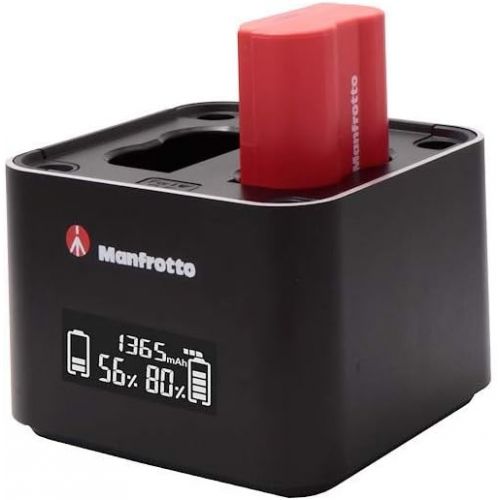  Manfrotto Pro Cube Professional Twin Charger, for DSLR Cameras,Compatible with Nikon