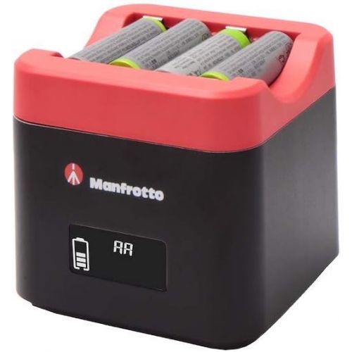  Manfrotto Pro Cube Professional Twin Charger, for DSLR Cameras,Compatible with Nikon