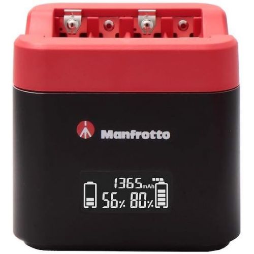  Manfrotto Pro Cube Professional Twin Charger, for DSLR Cameras,Compatible with Nikon