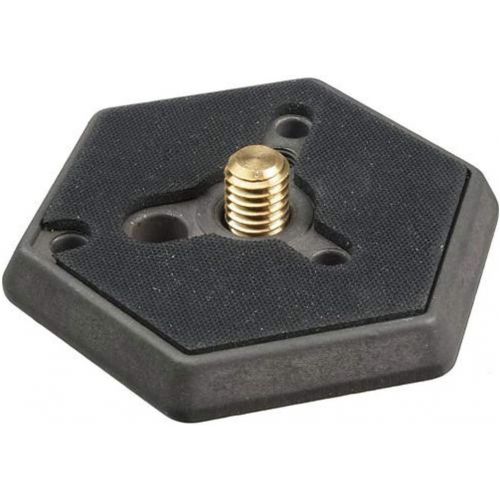  Manfrotto 030- 38 Replacement Hexagonal Quick Release Mounting Plate with 3/8 Thread