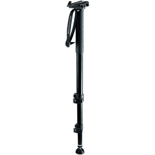  Manfrotto 557B Video Monopod w/ 3273 Sliding Rapid-Connect Plate System