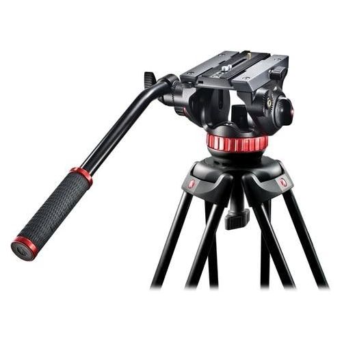  Manfrotto MVK502AM Video Telescoping Twin Leg Kit with 502 Video Head and Carry Bag