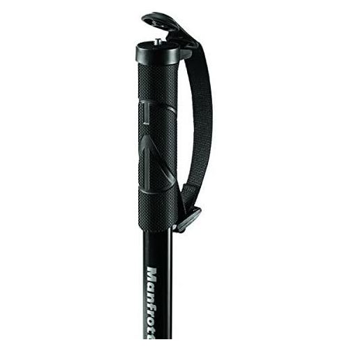  Manfrotto Compact Aluminum 5-Section Monopod, Black (MMCOMPACT-BK)