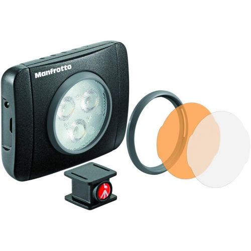  Manfrotto LUMIMUSE 3 LED Light and Accessories - Black