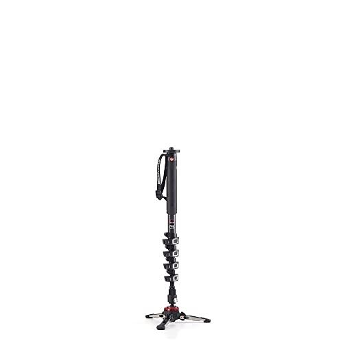  Manfrotto Xpro 5 Section Carbon Fiber Video Monopod, Black (MVMXPROC5US)