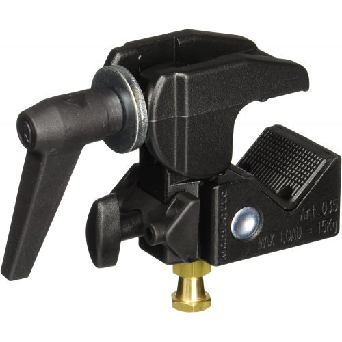  Manfrotto 035RL Super Clamp with 2908 Standard Stud - Replaces 2900 - Black