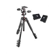 Manfrotto MK190XPRO4-3W Aluminum Tripod with 3-Way Pan/Tilt Head and Two ZAYKiR Quick Release Plates for The RC2 Rapid Connect Adapter