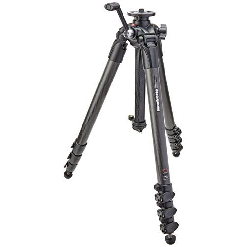  Manfrotto 057 Carbon Fiber 4-Section Geared Tripod (MT057C4-G),Black