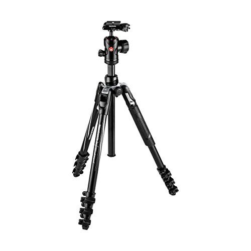  Manfrotto Befree Advanced Tripod MKBFRLA4BK-BH Befree Travel Tripod, Lever Lock with Ball Head for Canon, Nikon, Sony, DSLR, CSC, Mirrorless, Up to 8 kg with Tripod Bag, Lightweigh