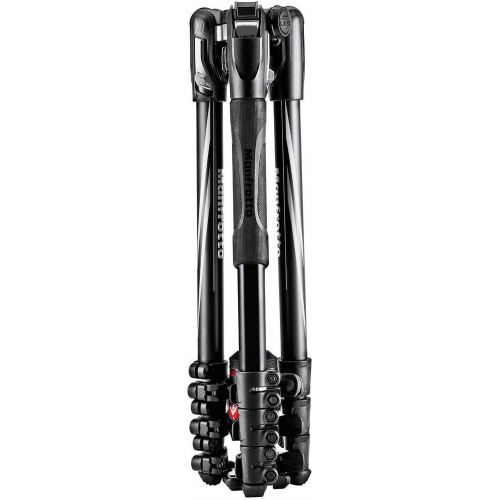  Manfrotto Befree Advanced Tripod MKBFRLA4BK-BH Befree Travel Tripod, Lever Lock with Ball Head for Canon, Nikon, Sony, DSLR, CSC, Mirrorless, Up to 8 kg with Tripod Bag, Lightweigh