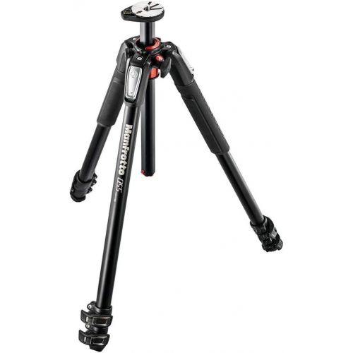  Manfrotto MT055XPRO3 Aluminum 3 Section Tripod with Horizontal Column, 19.84lbs Load Capacity, 66.93 Maximum Height - Bundle MHXPRO-BHQ2 XPRO Ball Head with Quick-Release