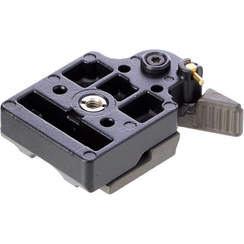  Manfrotto 323 RC2 Rapid Connect Adapter with 200PL-14 Quick Release Plate - Replaces 3299-Black