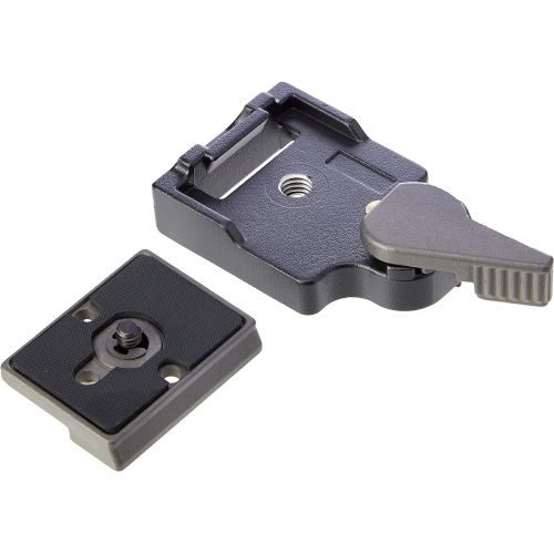  Manfrotto 323 RC2 Rapid Connect Adapter with 200PL-14 Quick Release Plate - Replaces 3299-Black