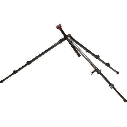  Manfrotto 755CX3 MDEVE 50mm Half Ball Carbon Fiber Tripod with Center Column (Black)