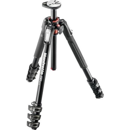  Manfrotto MT190XPRO4 4 Section Aluminum Tripod Legs with Q90 Column (Black) Includes A Bonus ZAYKiR Tripod Strap Non-Slip with Two Quick-Release Loops (Black)