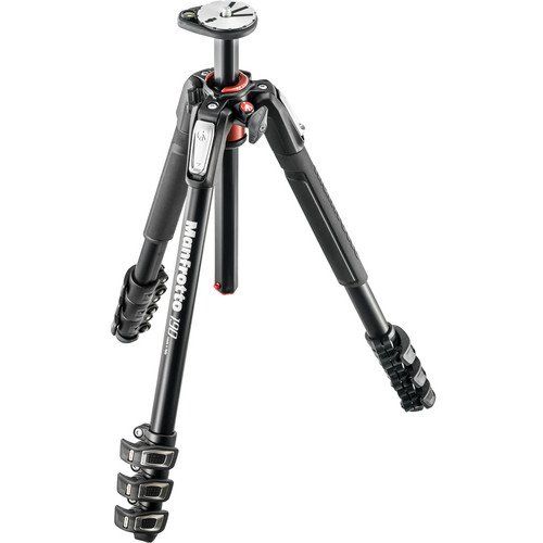  Manfrotto MT190XPRO4 4 Section Aluminum Tripod Legs with Q90 Column (Black) Includes A Bonus ZAYKiR Tripod Strap Non-Slip with Two Quick-Release Loops (Black)