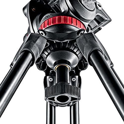  Manfrotto MVT502AM Video Tripod with Telescopic Twin Legs (Black)