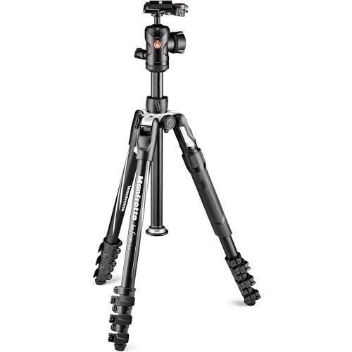  Manfrotto MKBFRLA4B-BHM Befree Advanced 2N1 Travel Tripod with Monopod, Lever Lock, Tripod Bag, Plate and Ball Head Included for Canon, Nikon, Sony, DSLR, CSC, Mirrorless, Up to 8