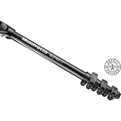  Manfrotto MKBFRLA4B-BHM Befree Advanced 2N1 Travel Tripod with Monopod, Lever Lock, Tripod Bag, Plate and Ball Head Included for Canon, Nikon, Sony, DSLR, CSC, Mirrorless, Up to 8