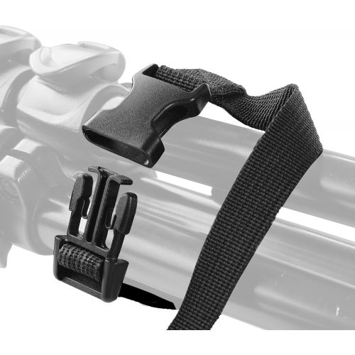  Manfrotto MT190XPRO3 3 Section Aluminum Tripod Legs with Q90 Column (Black) Includes A Bonus ZAYKiR Tripod Strap Non-Slip with Two Quick-Release Loops (Black)