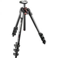 Manfrotto MT190CXPRO4 4 Section Carbon Fiber Tripod Legs with Q90 Column (Black) Includes A Bonus ZAYKiR Tripod Strap Non-Slip with Two Quick-Release Loops (Black)