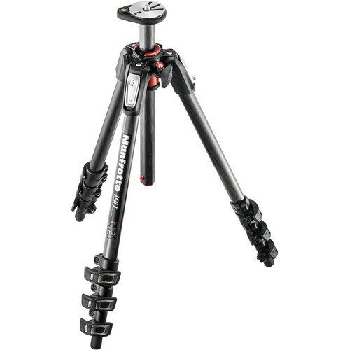  Manfrotto MT190CXPRO4 4 Section Carbon Fiber Tripod Legs with Q90 Column (Black) Includes A Bonus ZAYKiR Tripod Strap Non-Slip with Two Quick-Release Loops (Black)