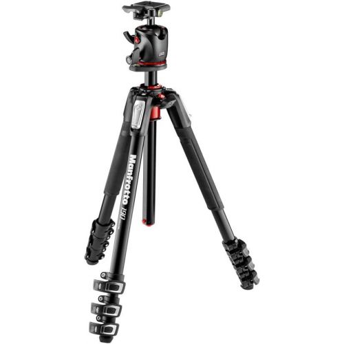  Manfrotto MK190XPRO4-BHQ2 Aluminum 4-Section Tripod Kit with Ball Head , Black