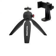 Manfrotto MTPIXI PIXI Mini Tripod, with ZAYKiR Universal Smartphone Tripod Adapter