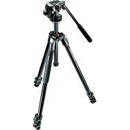 Manfrotto 290 Xtra Aluminum 3-Section Tripod Kit with Fluid Video Head (MK290XTA3-2WUS)