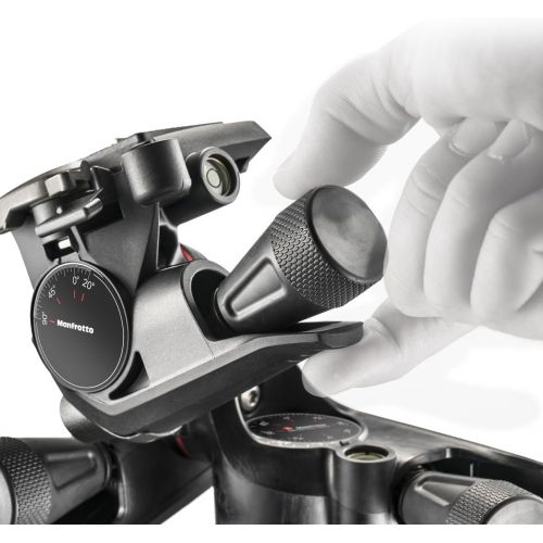  Manfrotto MHXPRO-3WG Geared 3-Way Pan/Tilt Head , Black